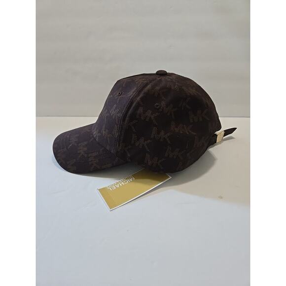 NEW Michael Kors Logo Adjustable Women's Cap Hat in Brown - Picture 10 of 12